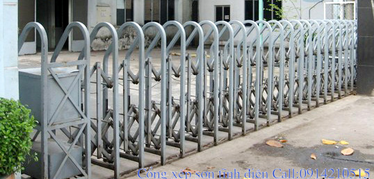 Thi công cổng xếp tại Hà Nội