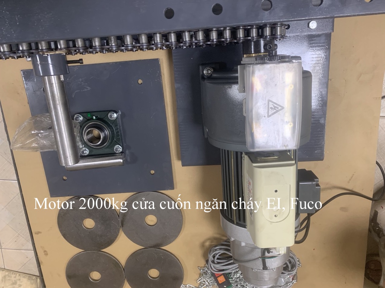 Motor, động cơ cửa cuốn ngăn cháy EI-Fuco, Cửa cuốn ngăn cháy EI, cửa cuốn ngăn cháy EI60, EI70