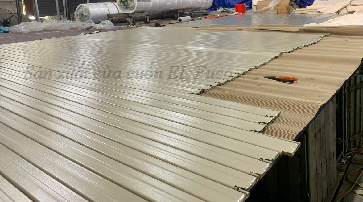 Cửa cuốn chống cháy 2 lớp, Cửa cuốn chống cháy có bông gốm